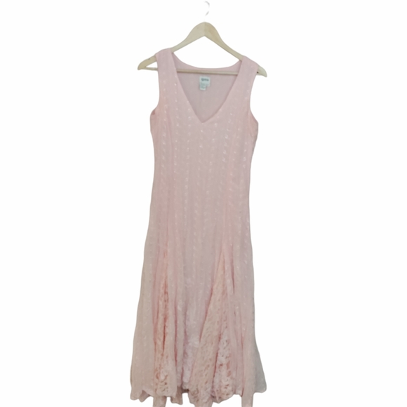 Together Maxi  Dress Sleveless size 12 womens Zipper linning polyester used pink - Picture 5 of 14